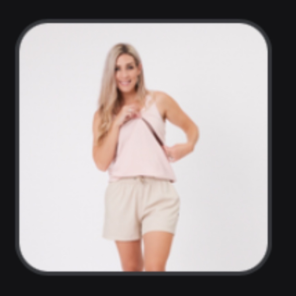 Cadenshae Nursing Pink Tank Top